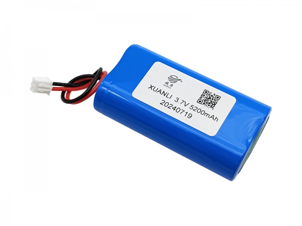 3.7V 5200mAh 圓柱鋰電池|18650 1S2P 2pin 反向插頭